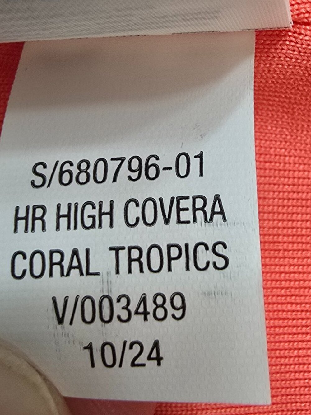 Old Navy Swim Bikini - Scoop Neck Top & High Waisted Bottoms - Coral Tropics NWT - Picture 8 of 11